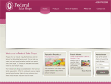 Tablet Screenshot of federalbakeshop.com